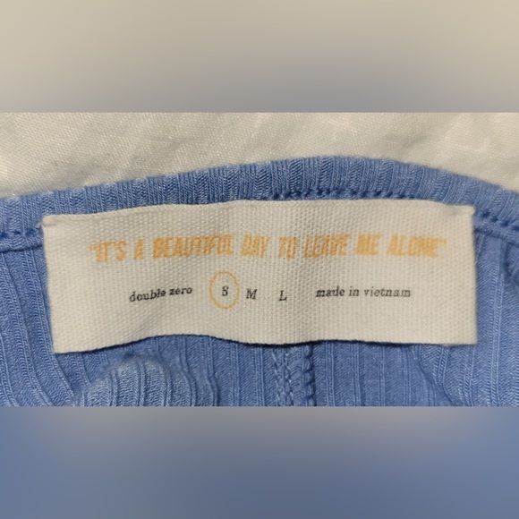 Ribbed light blue bodycon dress - Picture 5 of 5